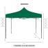 Gazebo Plegable 3x3 Para Playa o Jardín Autoarmable Color Verde Gazebo Plegable 3x3 Para Playa o Jardín Autoarmable Color Verde