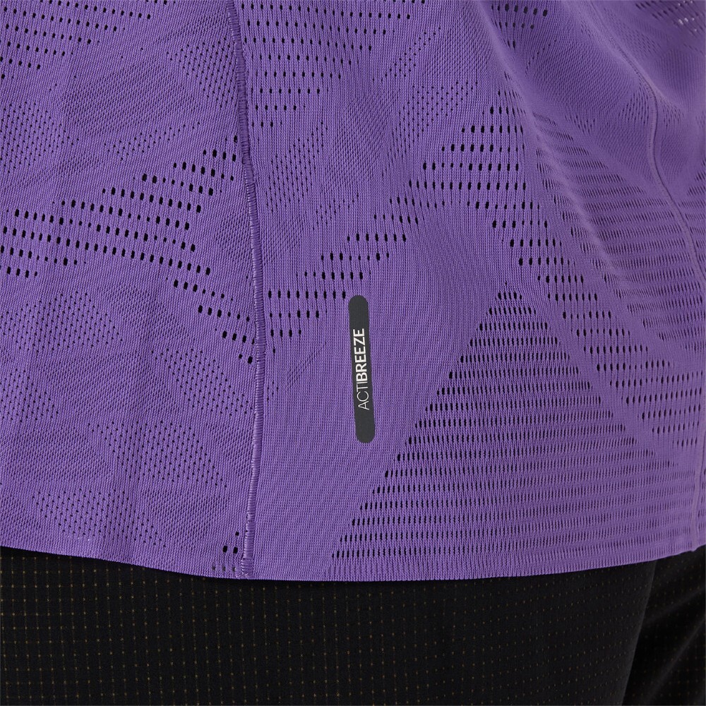 Polo Running Metarun Ss Top Mujer Edo Purple