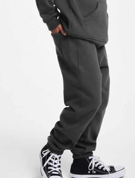 PANTALÓN BABUCHA INFANTIL CON PUÑO ELASTIZADO GRIS