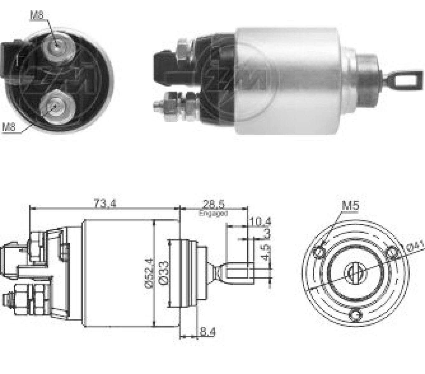 AUTOMATICO DE ARRANQUE VOLKSWAGEN AUDI-BM-SEAT-VW BORA BOSCH ZM 