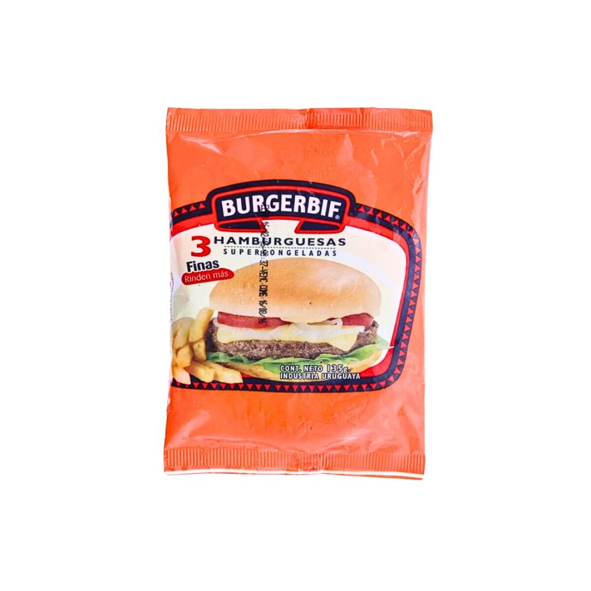 Hamburguesa Burgerbif - 3 uds. - 135 gr 