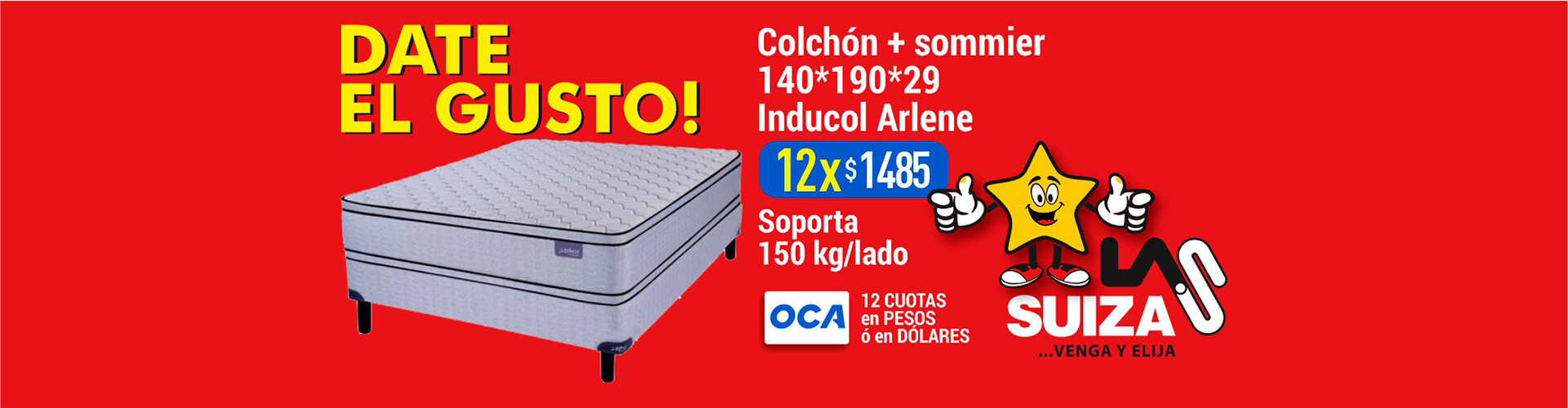 colchon+sommier Arlene 140*190