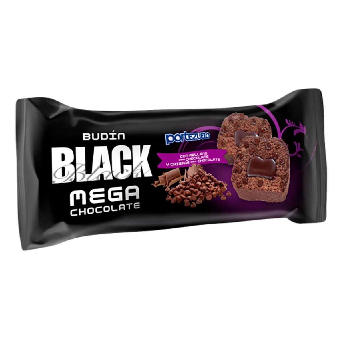 Budin Portezuelo 240grs Relleno - Black Mega Chocolate 