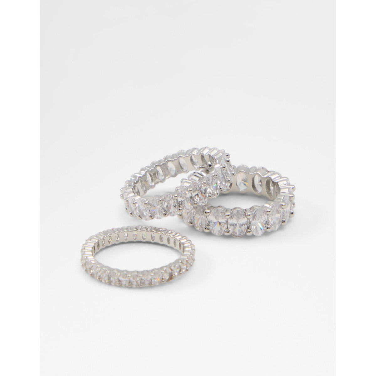 OVALSTACK SILVER/CLEAR MULTI - WHITE 