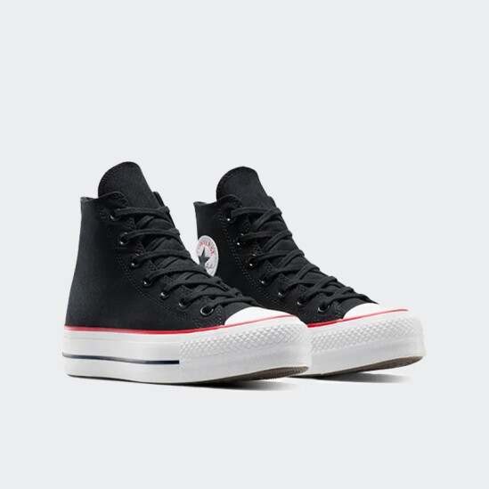 Championes Converse Taylor All Star Lift Platform Leopard Negro