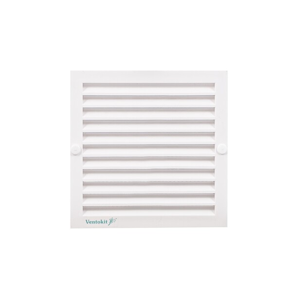Rejilla de Ventilación PVC 12x12cm con mosquitero Ventokit Rejilla de Ventilación PVC 12x12cm con mosquitero Ventokit