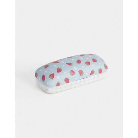 Estuche De Anteojos Rígido Estampado Combinacion Multicolor