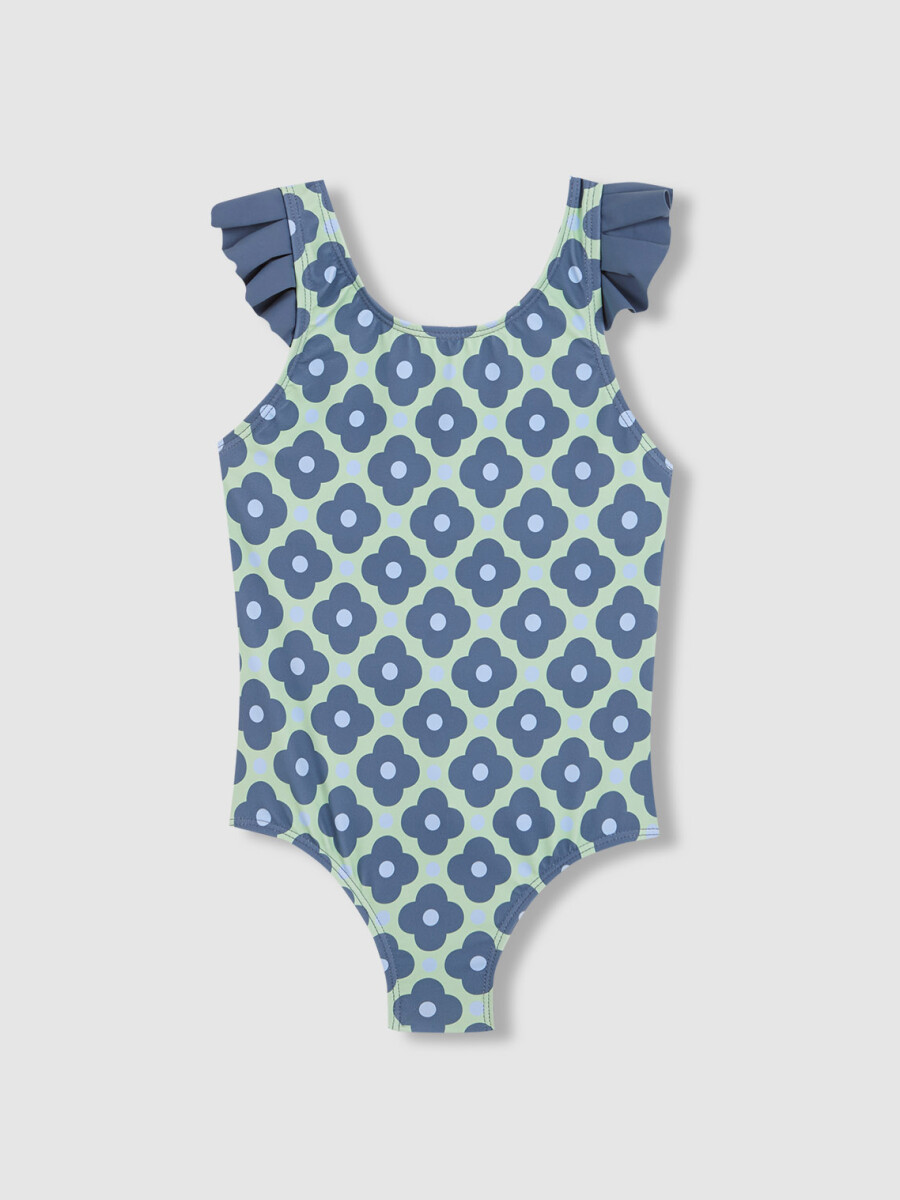Bañador Estilo Sesentero Verde