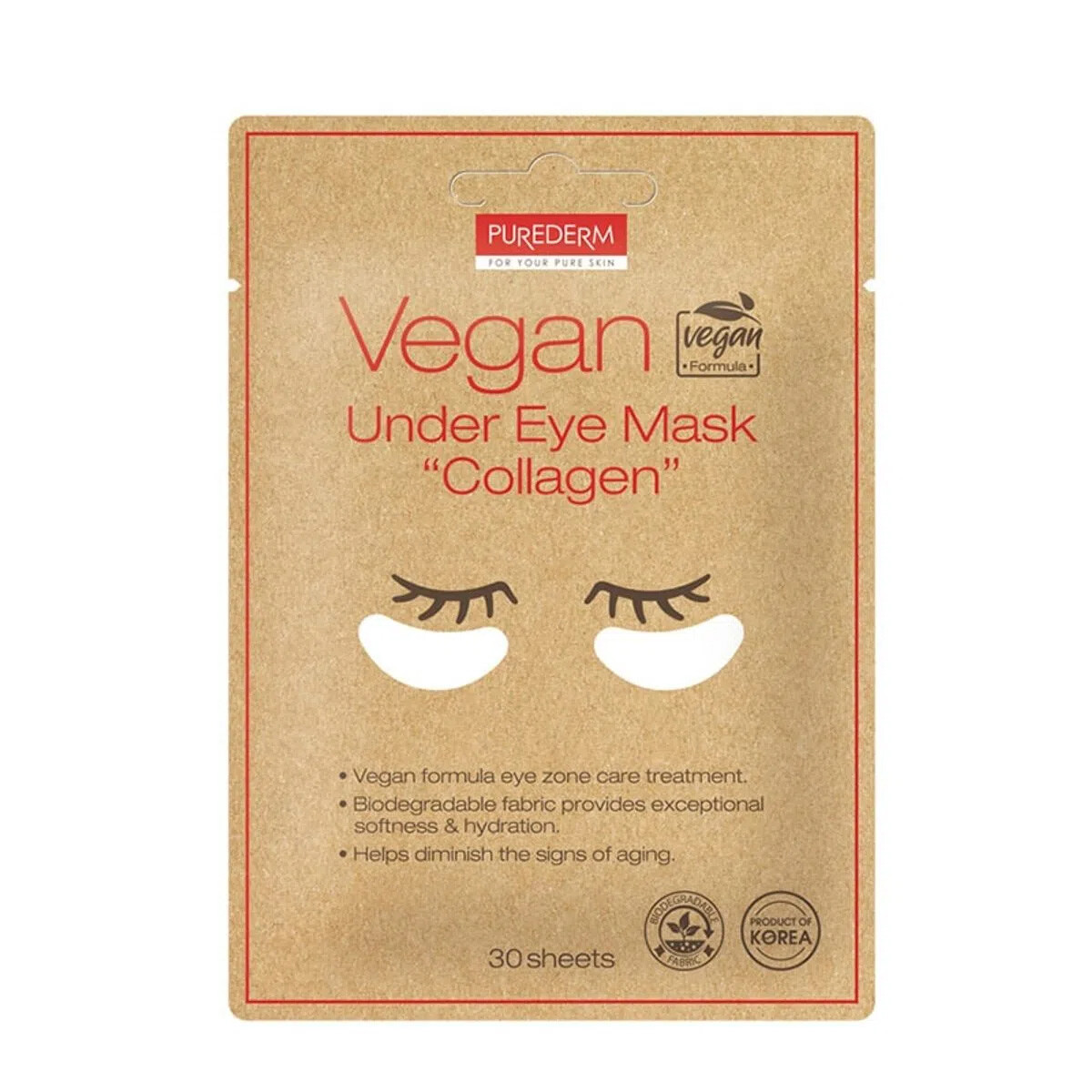 Purederm Vegan Under Eye Mask Collagen 