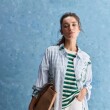 CAMISA ALLIE SOGNO CELESTE