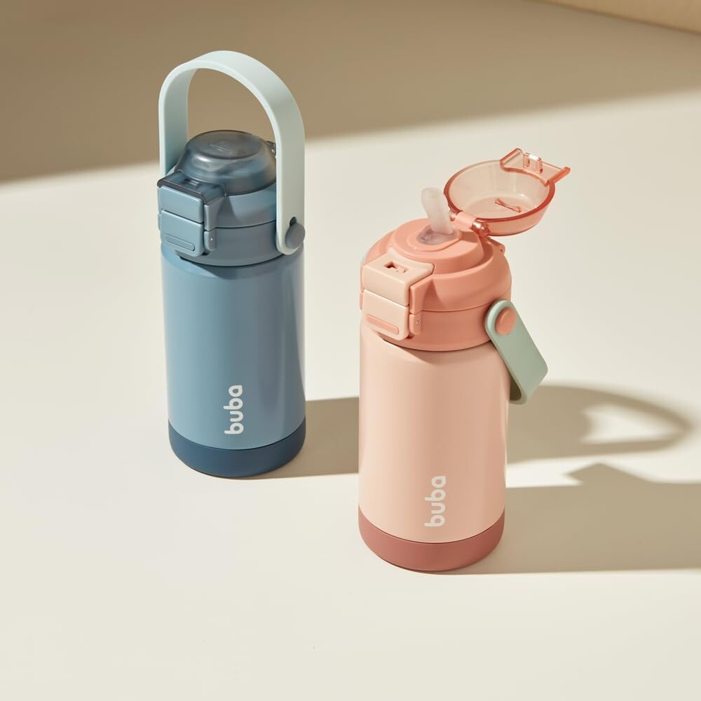 Vaso termico botella doble pared BUBA rosa