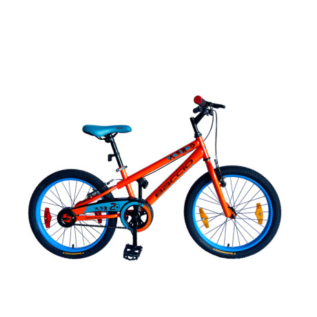 BICICLETA BACCIO BAMBINO ROD. 20 NARANJO/CELESTE