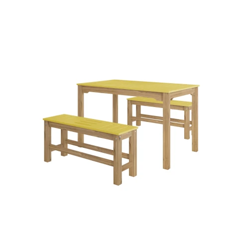 Juego de comedor Linea California Amarillo