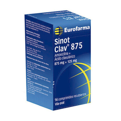 Sinot Clav 875 Mg 14 COM Sinot Clav 875 Mg 14 COM