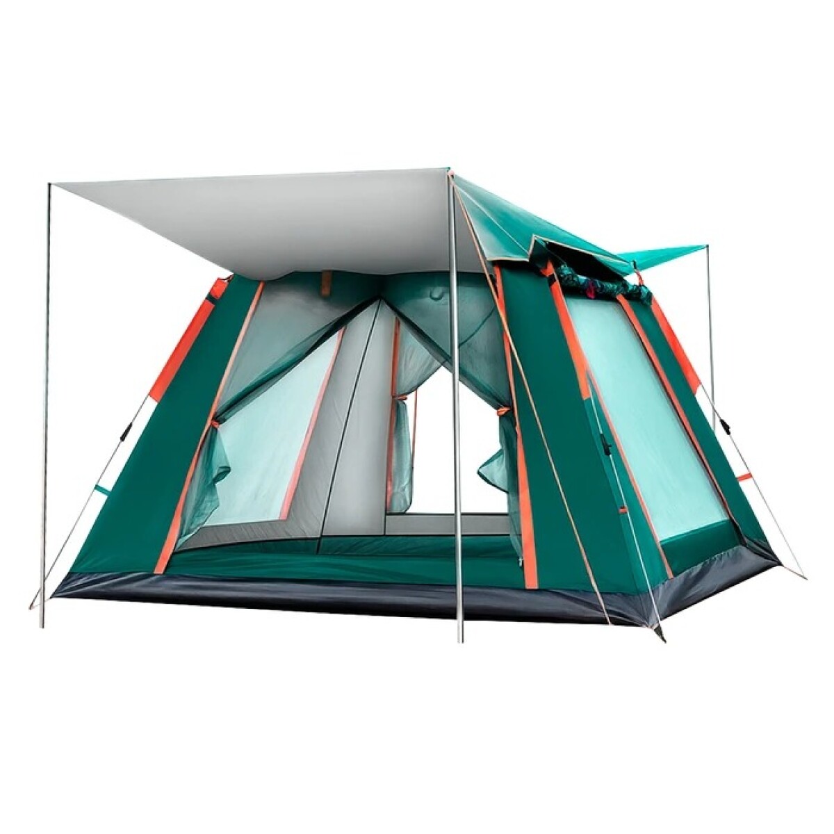 Carpa con Avance Liviana Impermeable Ventilada Capacidad 6 a 7 personas - VERDE 