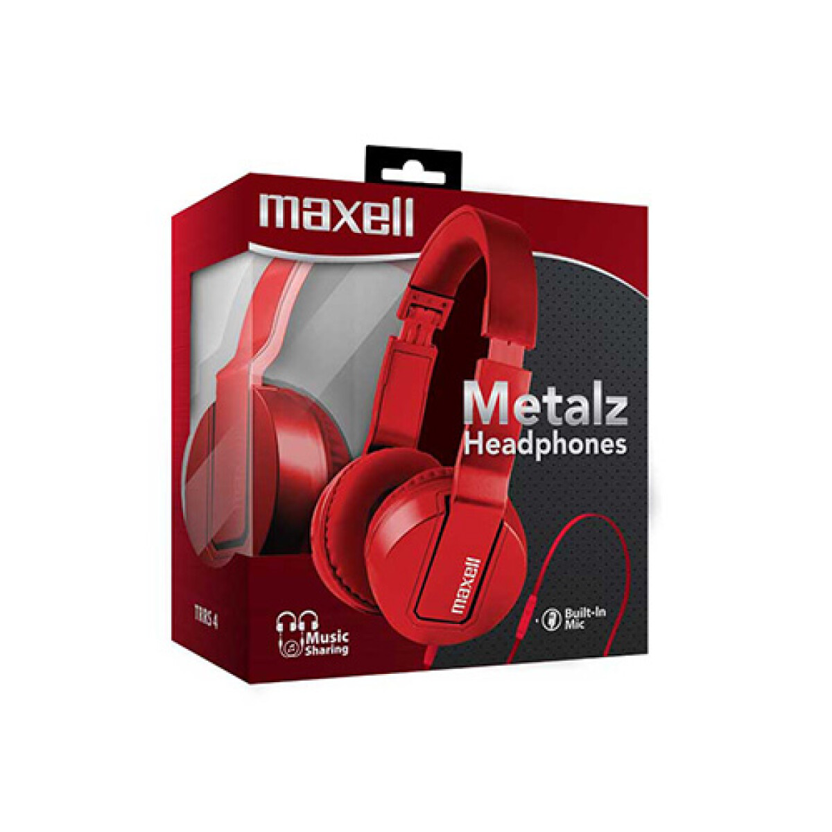 Auriculares Maxell SMS 10 Solid Metalz ROJO Universo Binario