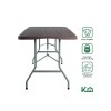 Mesa plegable plástico portátil 1.8m Eventos Jardín Exterior Mesa plegable plástico portátil 1.8m Eventos Jardín Exterior