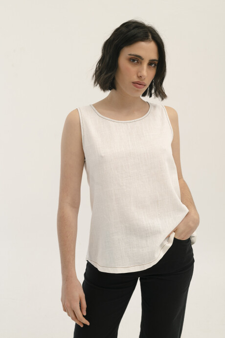 TOP LINO EVA BLANCO