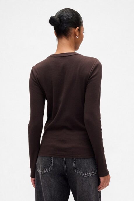 Remera Manga Larga Mujer Terra Brown