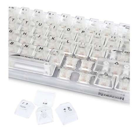 Teclado Gamer Redragon Fizz K617 RGB 60 Clear Teclado Gamer Redragon Fizz K617 RGB 60 Clear