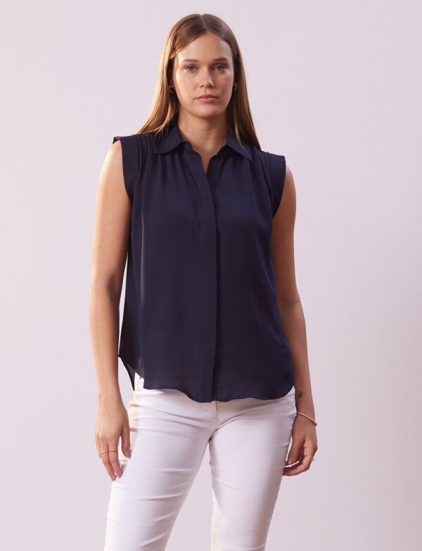 Blusa Botones AZUL