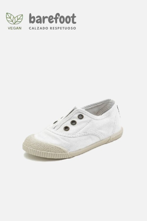 Zapatilla inglesa barefoot blanco Blanco