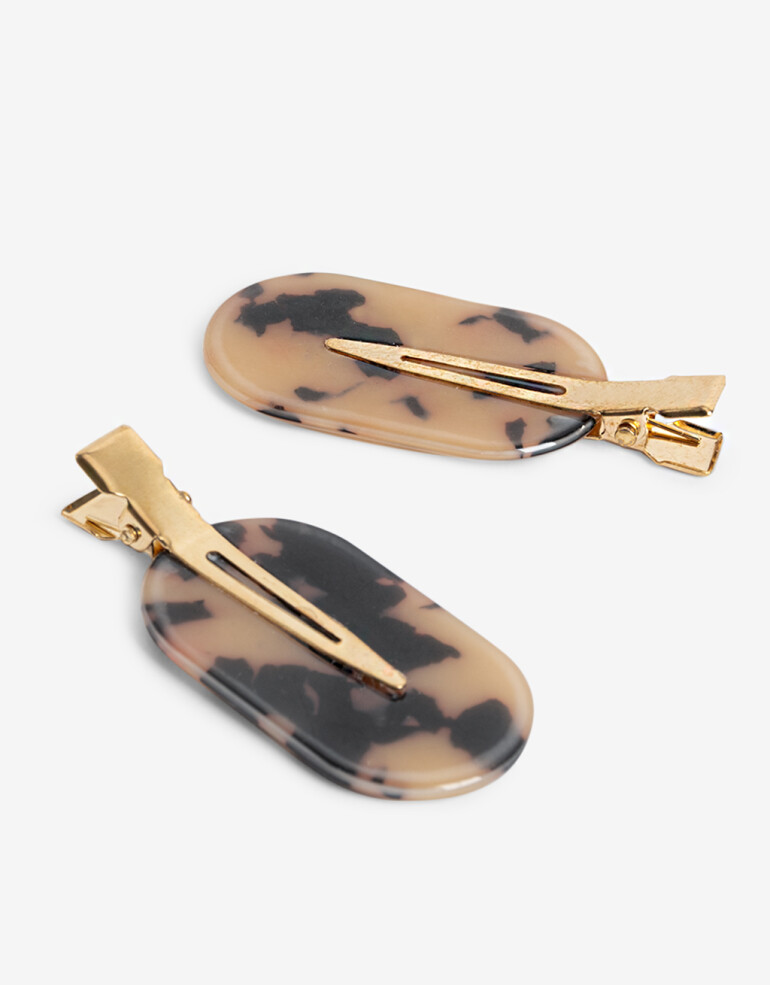 Horquillas Set Carey Set De Hebillas Carey - Marron Carey