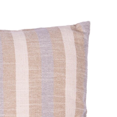 ALMOHADON ALGODON NATURAL-BEIGE TRES RAYAS BEIGE