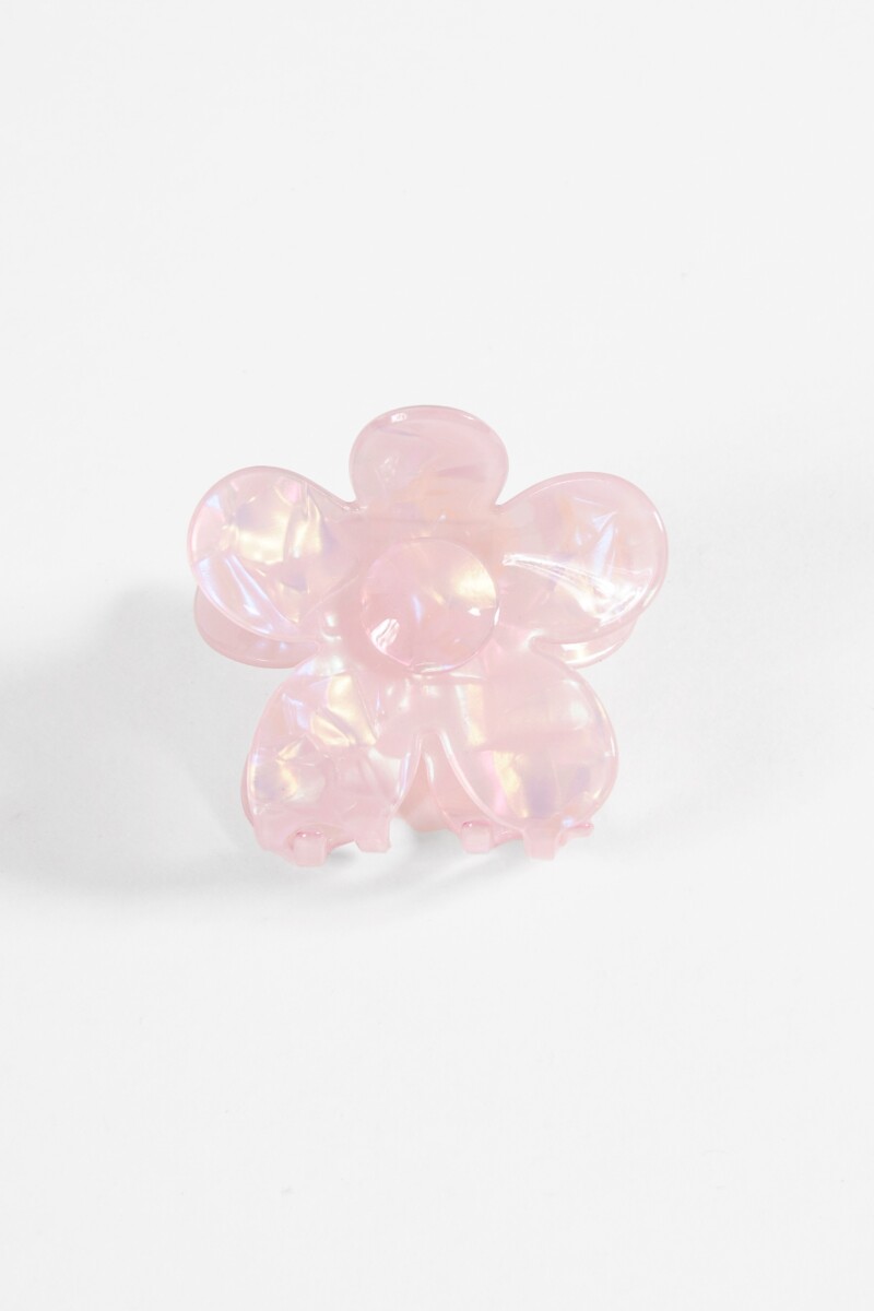 Broche flor tornasol rosa