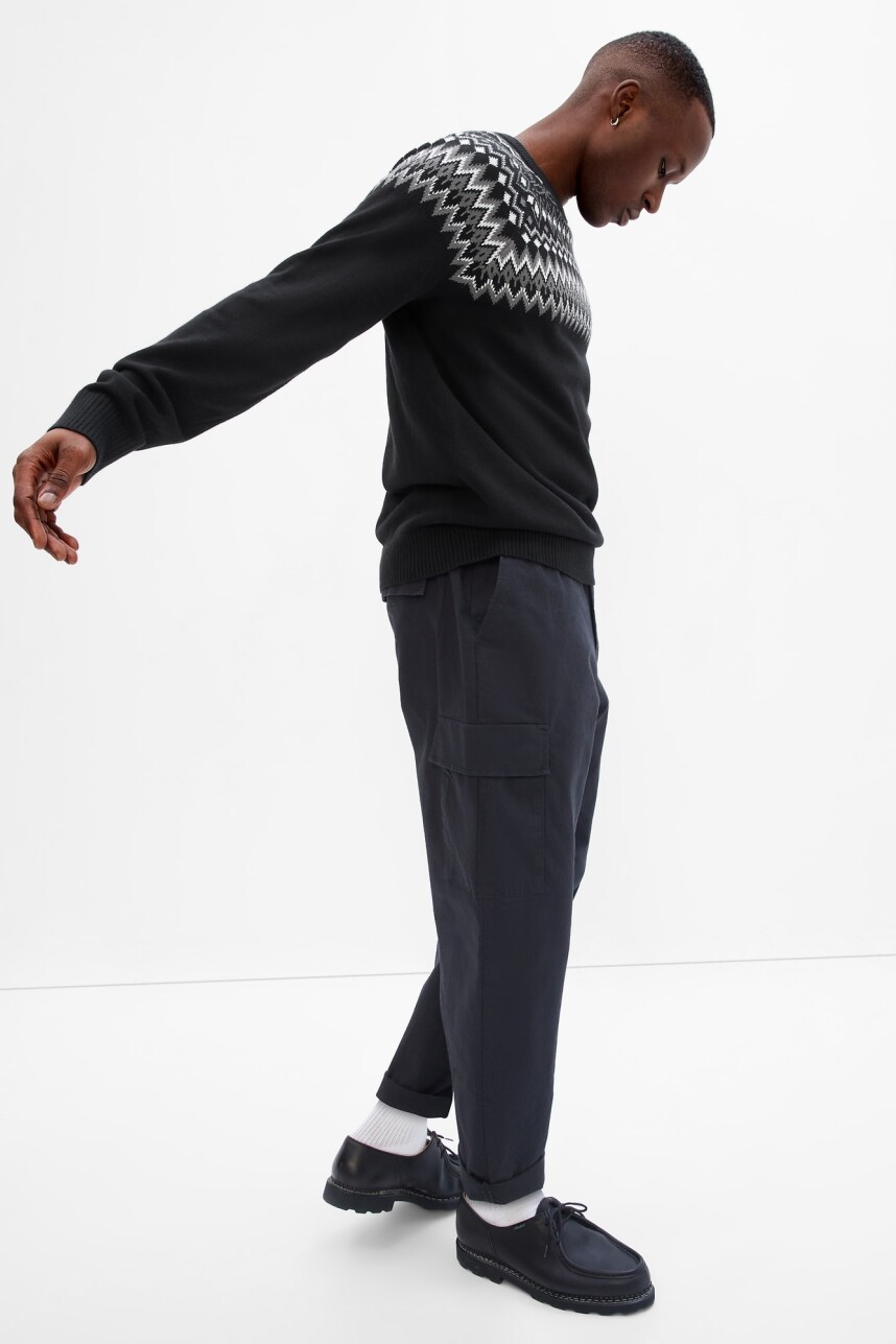 Buzo Fair Isle Hombre Black 19
