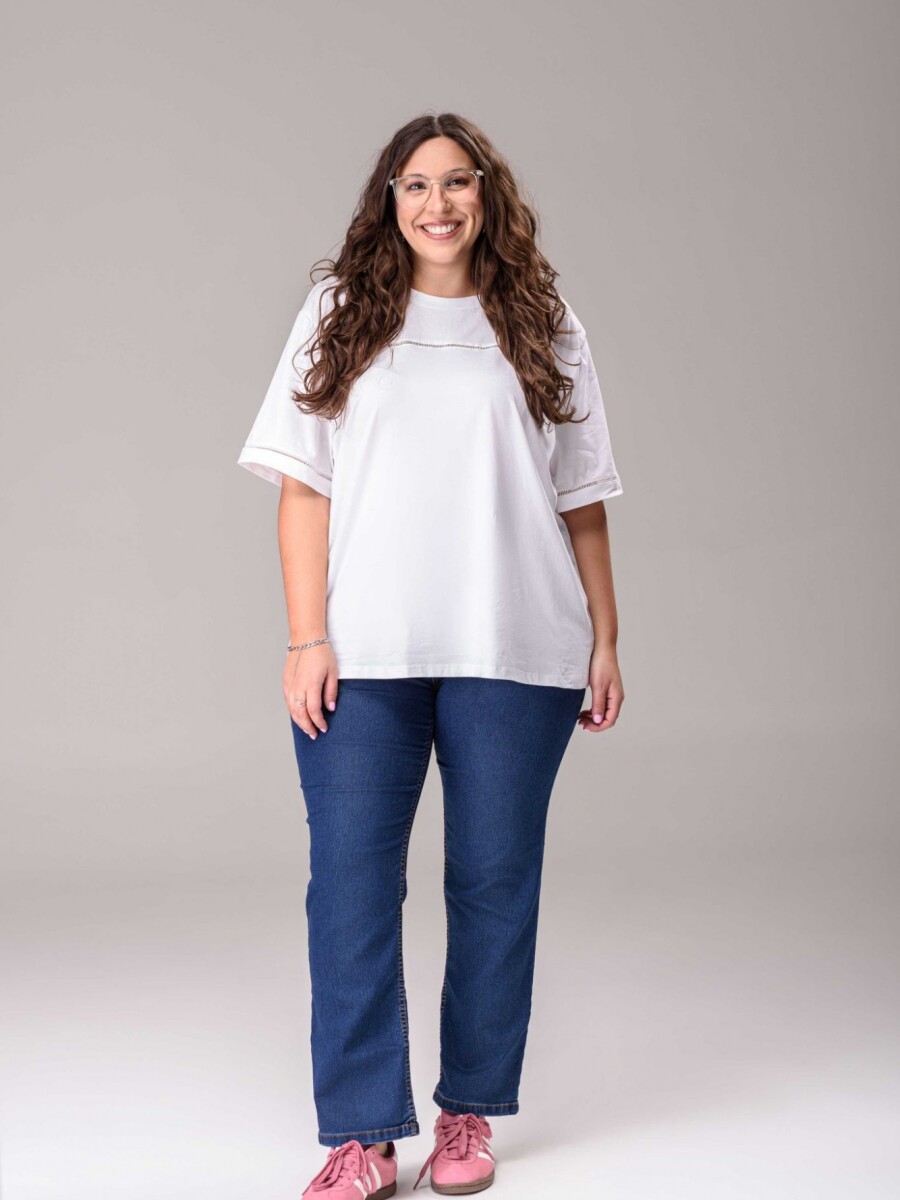 Remera Festón blanca