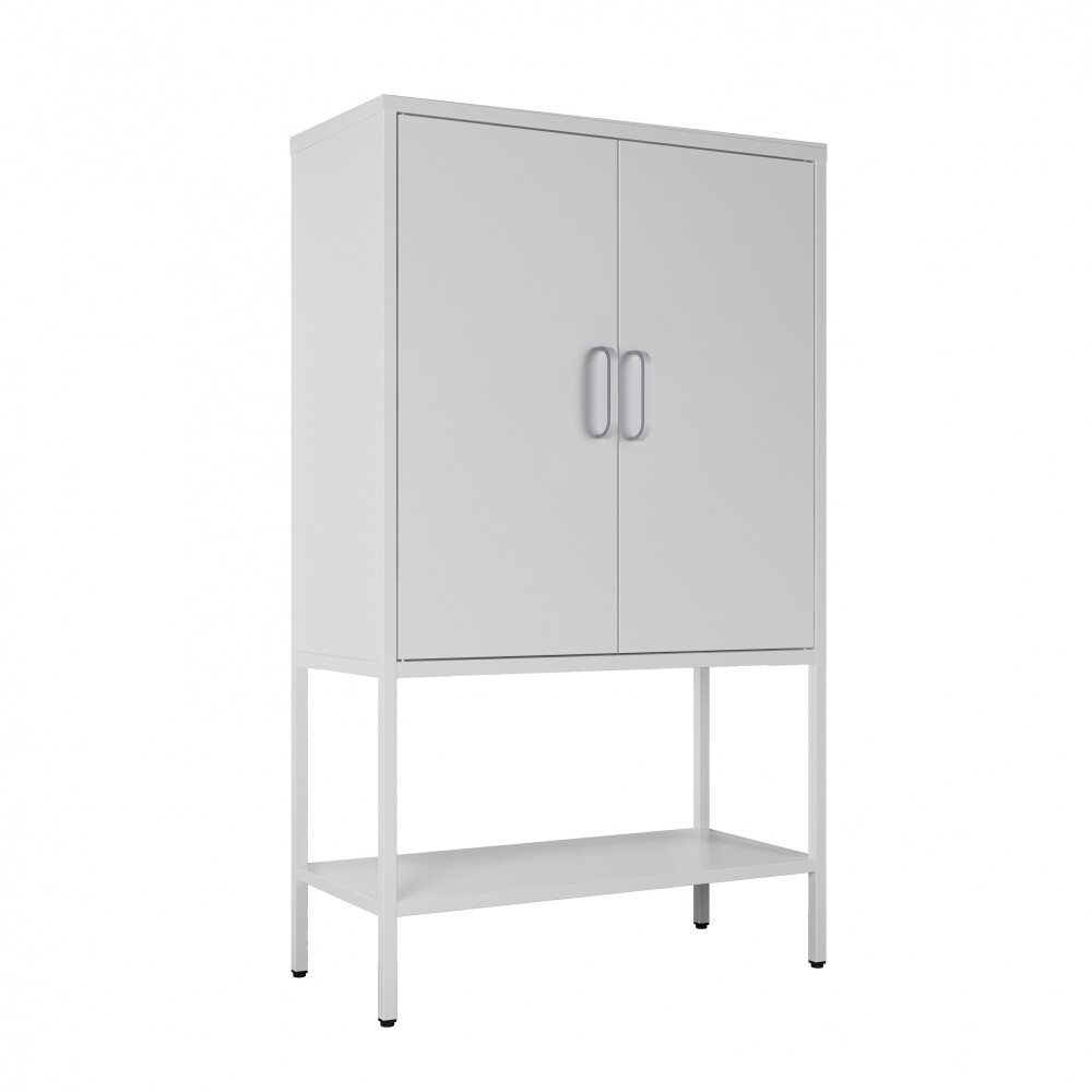 APARADOR 2P ALTO METAL BLANCO OLIVIA