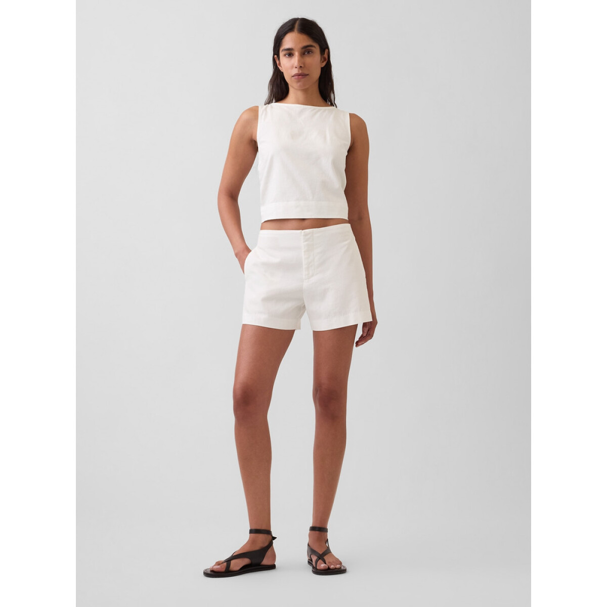 A LINE LINEN SHORT - NEW OFF WHITE V2 