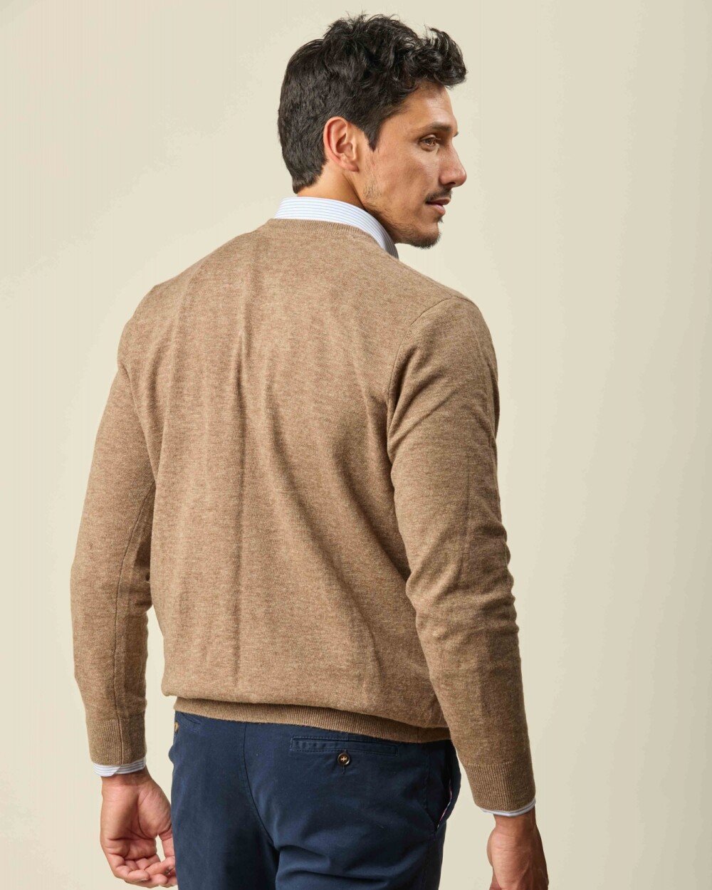 Buzo Lambswool Escote V Vison