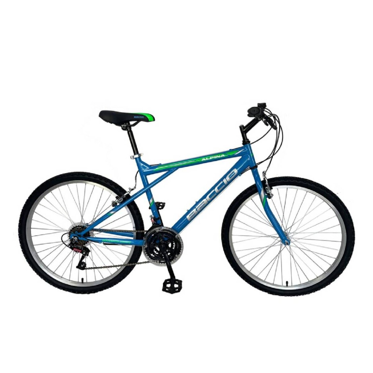 Bicicleta Baccio Alpina Man Montaña rodado 26 con 21 cambios - Azul 