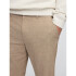 V-STRAIGHT LINEN COTTON PANT KHAKI