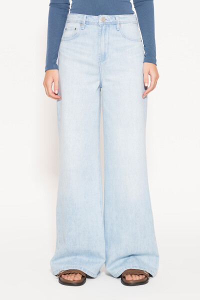JEANS ROSES SKY Celeste