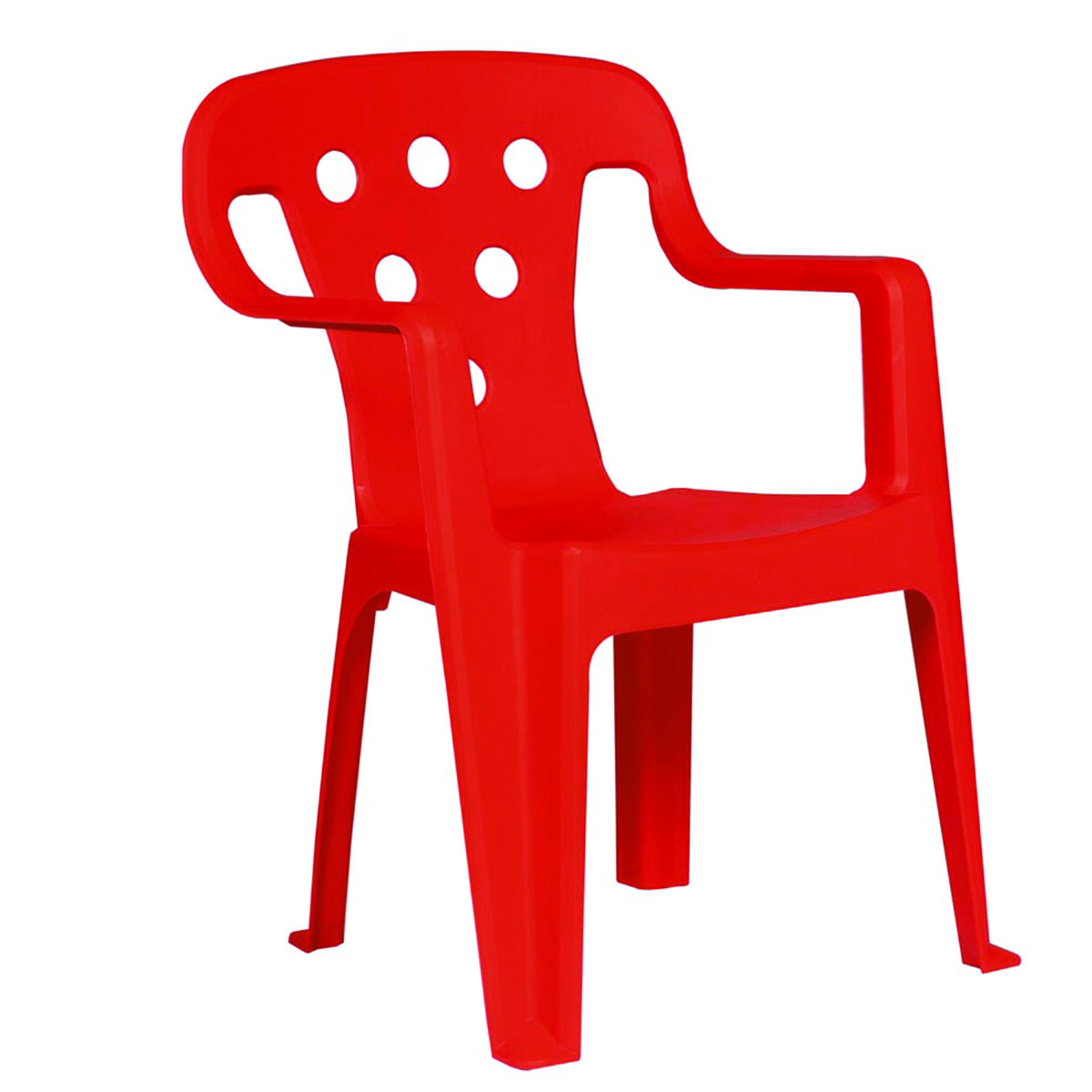 Silla infantil con apoya brazos - ROJO 