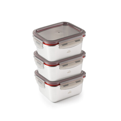 Taper Set 3 Unidades Ecoinox Lacor Taper Set 3 Unidades Ecoinox Lacor