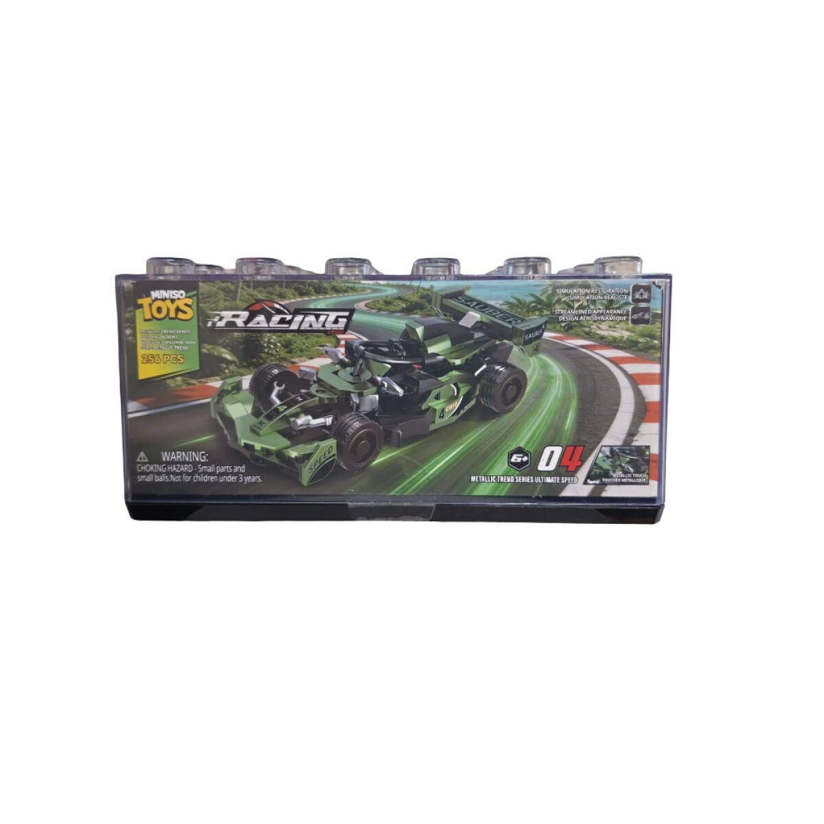 Bloques auto carreras - verde 