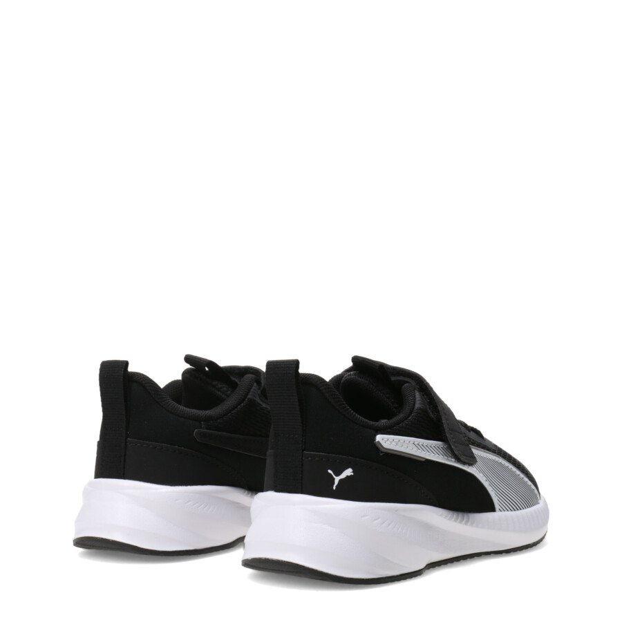 Championes de Niños Puma Flyer 3 Ac+Ps Negro - Blanco