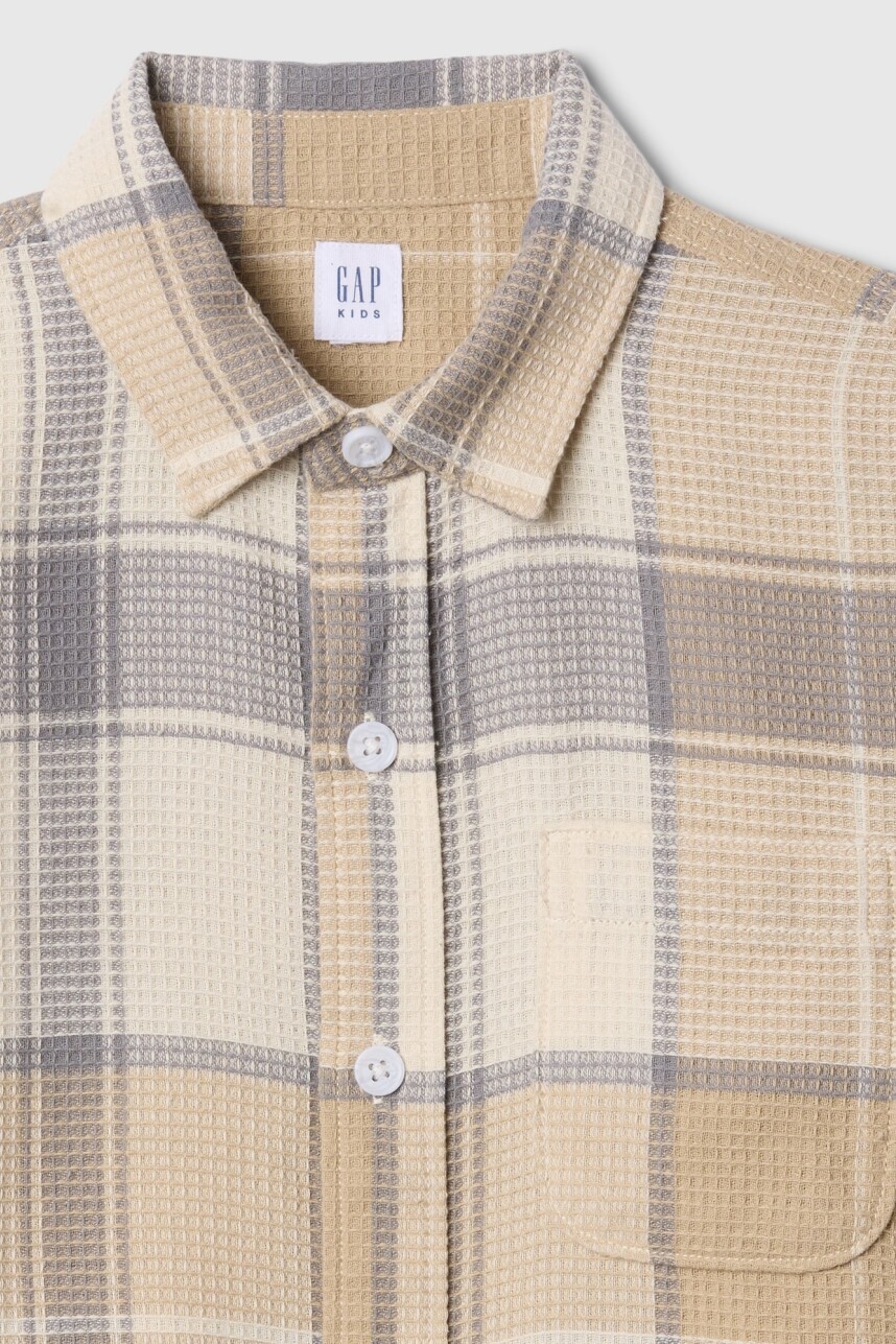 Camisa Waffle Niño Chino