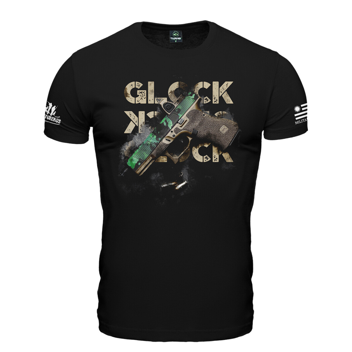 Remera manga corta pistola Glock - Camo 