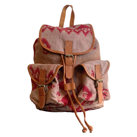 Mochila Kantha Beige Mochila Kantha Beige