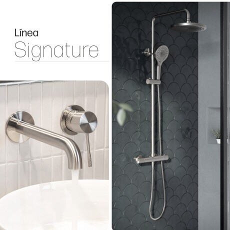 GRIFERIA JUEGO DE GRIFERIA MONOCOMANDO BRILLO SIGNATURE GRIS-BRUSHED NICKEL