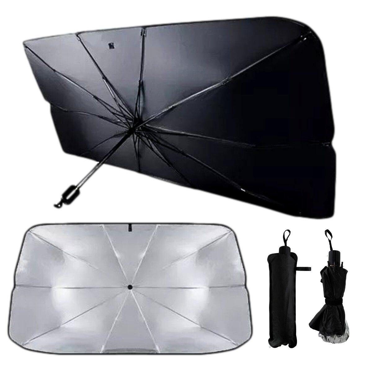 Parasol para auto metalizado 