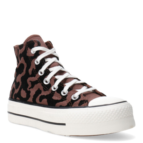 Championes Unisex Converse Chuck Taylor All Star Lift Marrón - Negro - Blanco