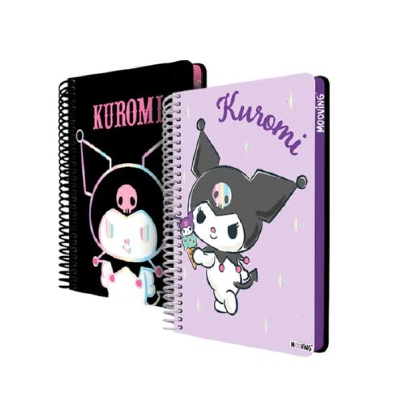 Cuaderno premium Mooving Kuromi con espiral Oficio 96 Cuaderno Premium Mooving Kuromi Con Espiral Oficio 96