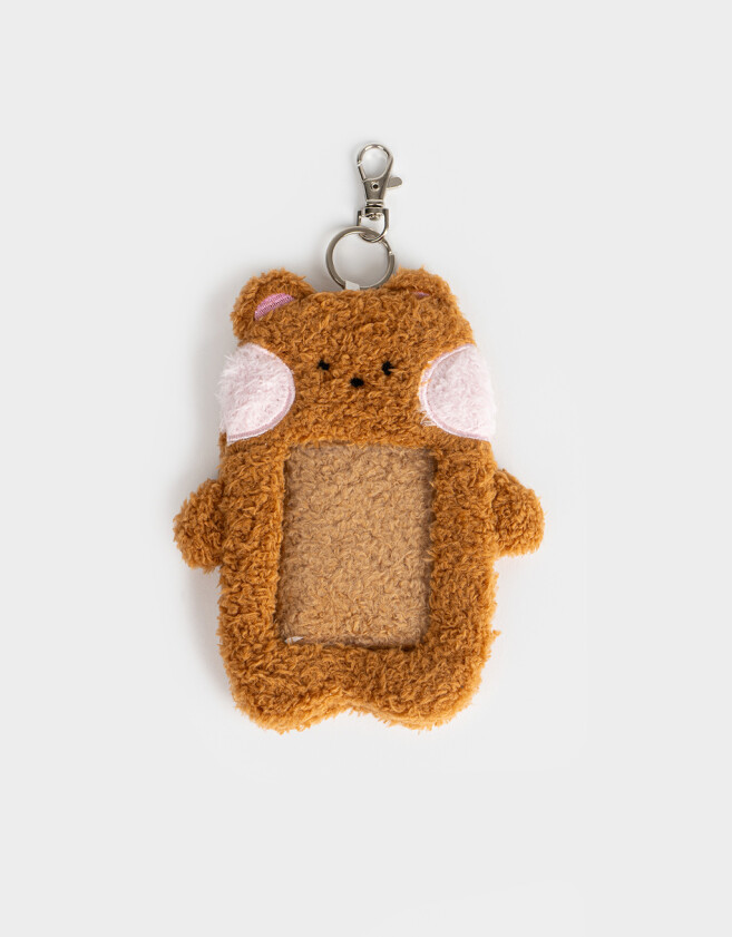 Llavero Lúdico Photo Frame De Osito - Marron Oscuro