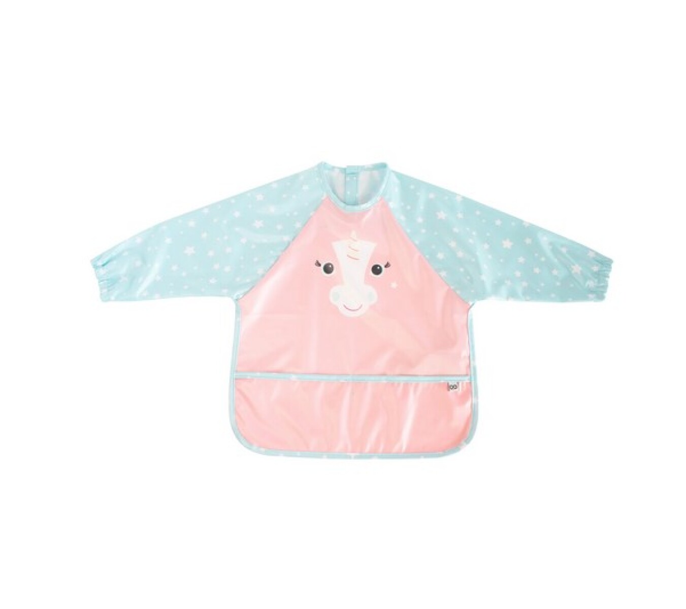 Babero delantal c/mangas - Unicornio 